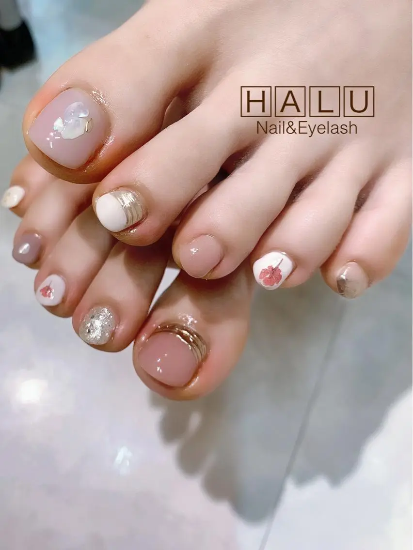 ネイル ニュアンスネイル 春ネイル HALU ハルのネイルデザイン