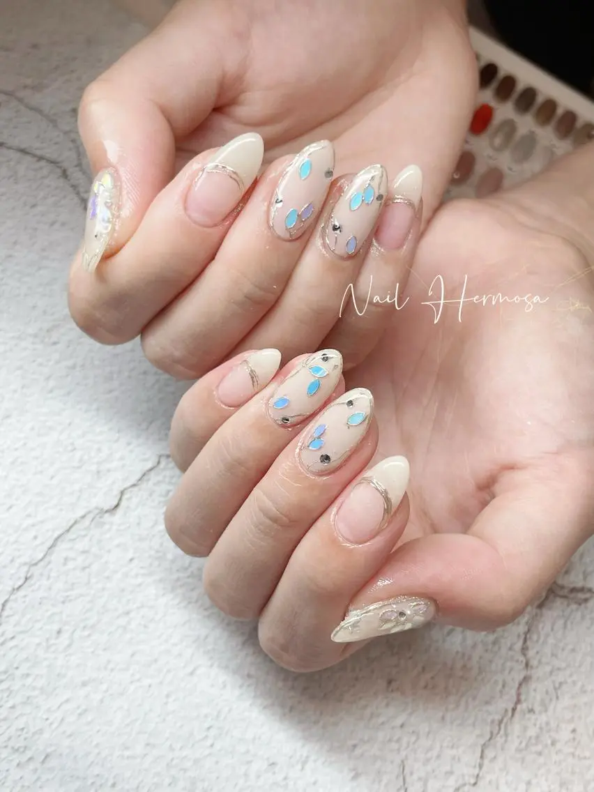 ネイル 桜ネイル 長さ出し フラッシュネイル フラワーネイル フットネイル ハンドネイル ネイル エルモサのネイルデザイン