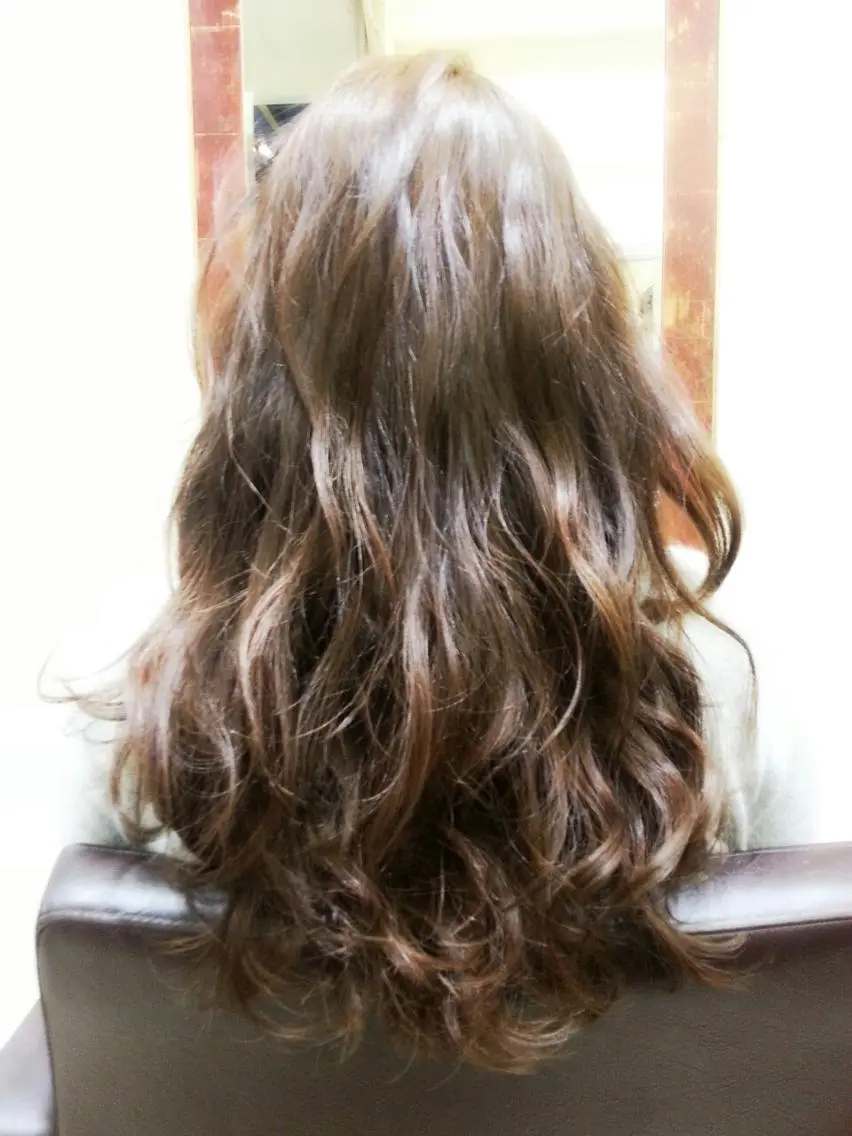 ロング カラー 東 みのりのヘアスタイル
