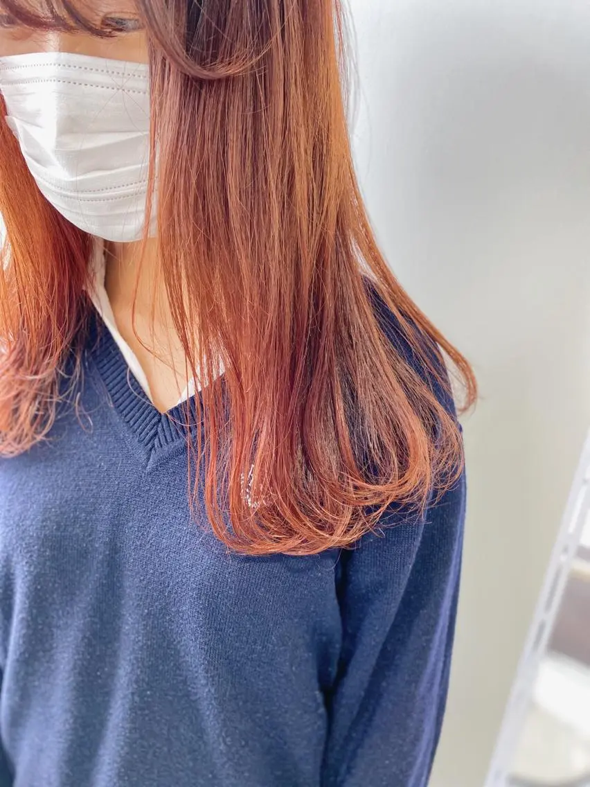 セミロング カラー カット ヘアカラー 新井 広之のヘアスタイル