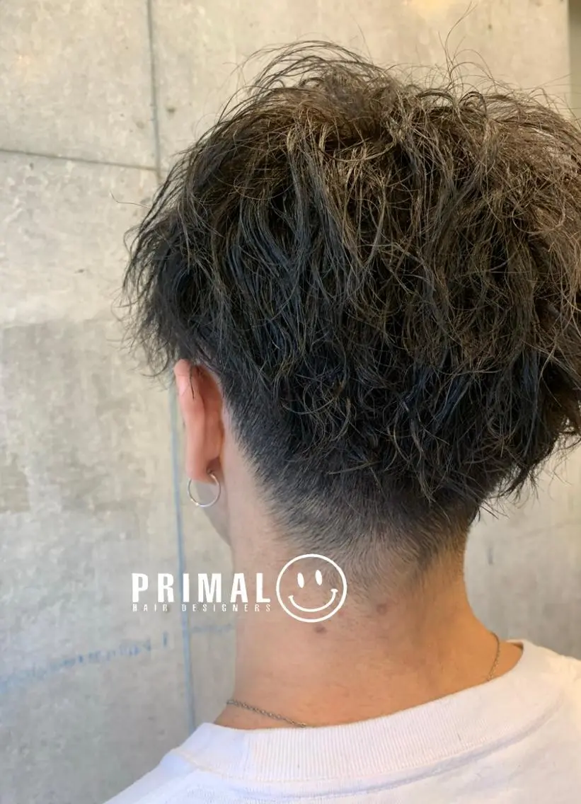 ショート ツイストパーマ カット パーマ 佐瀬竜矢PRIMAL /portのヘアスタイル