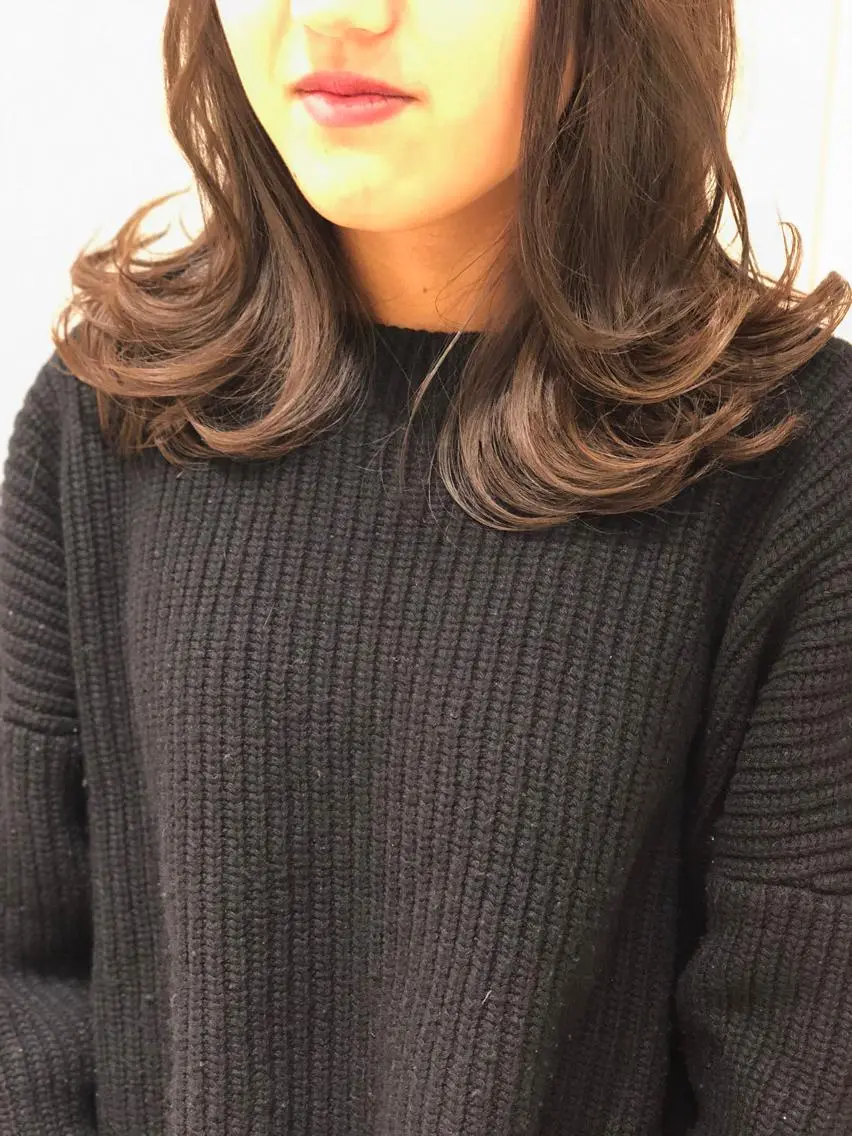 セミロング 外ハネヘア ⭐️店長 藤野 正博⭐️のヘアスタイル