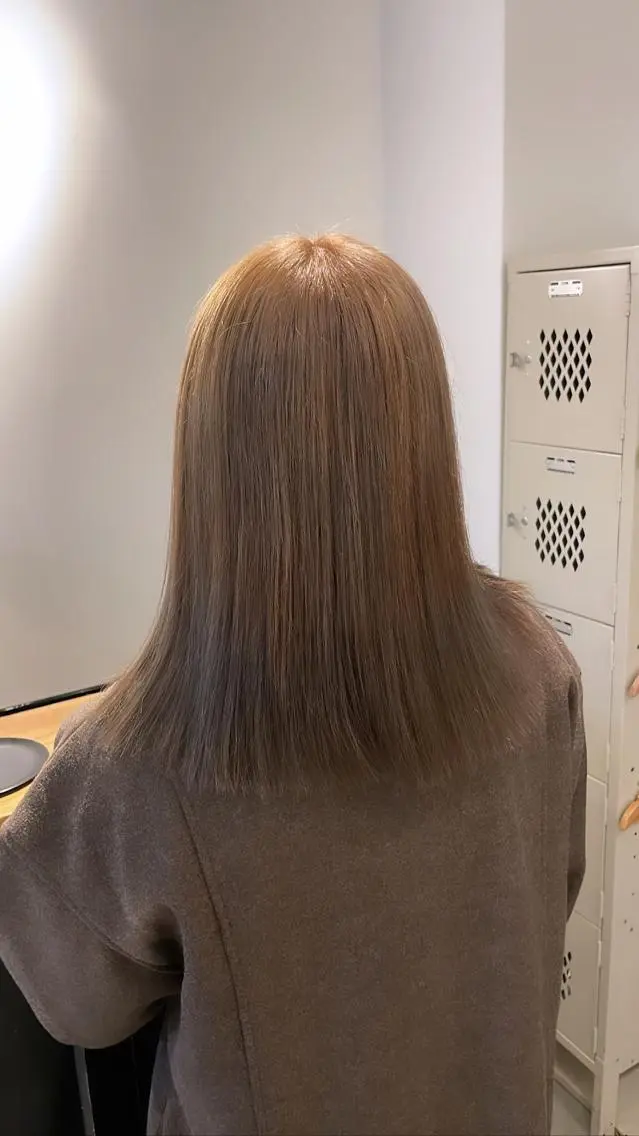 カラー ベージュカラー パーマ/透明感カラー 小松のヘアスタイル