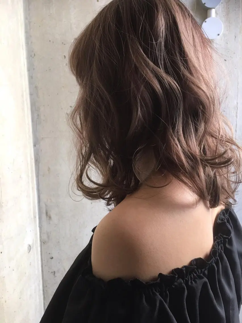 セミロング ヘアカラー トリートメント peige 斉藤✨大人ヘアー✨のヘアスタイル
