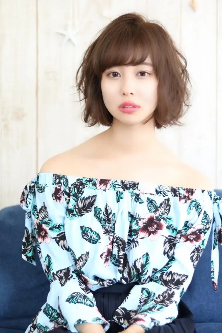 ミディアム カラー イルミナカラー ボブ 縮毛矯正 カット ヘアカラー L.E.M 仙台のヘアスタイル