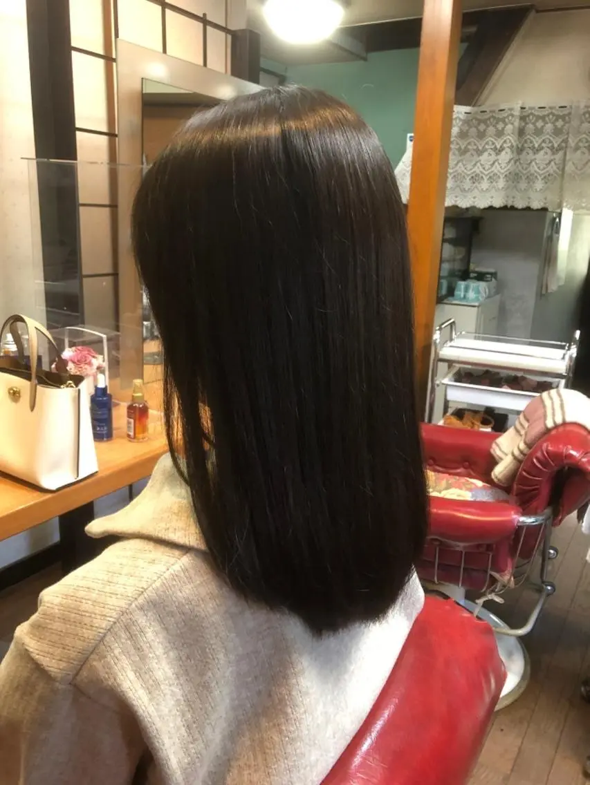 セミロング パーマ 縮毛矯正 カット ヘアカラー 縮毛矯正 トリートメント ヘッドスパ 🌈KINUJO取扱 サユリ美容室🌈のヘアスタイル