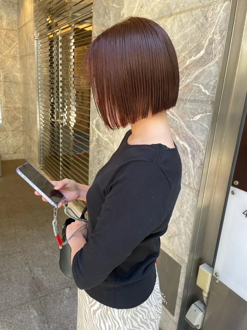 ショート カラー カット ヘアカラー トリートメント 髪質改善will hairdesignのヘアスタイル