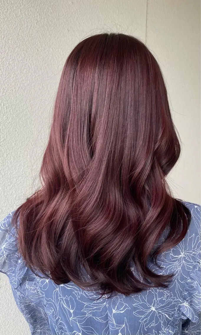 ロング カラー 南 妃那のヘアスタイル