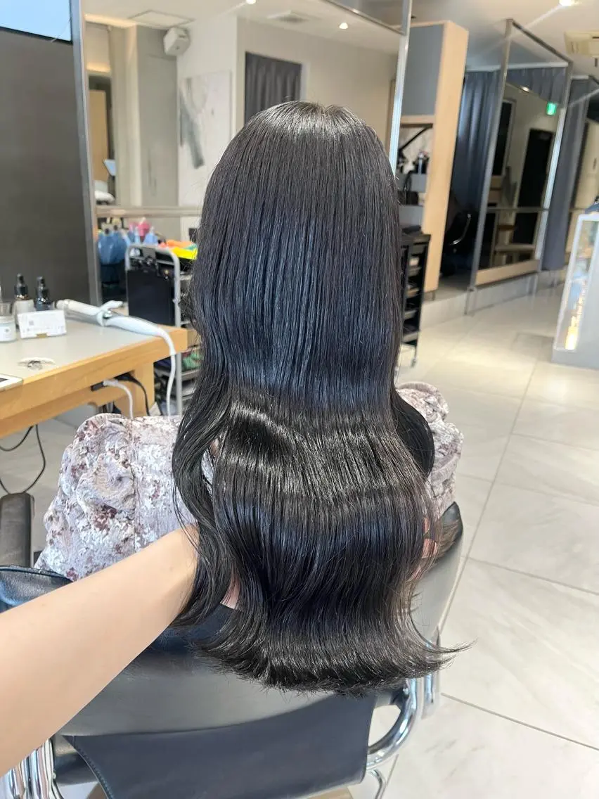 ロング カラー ヘアカラー トリートメント ヘッドスパ ヘアセット 🎀艶モテカラー🎀 彩季のヘアスタイル