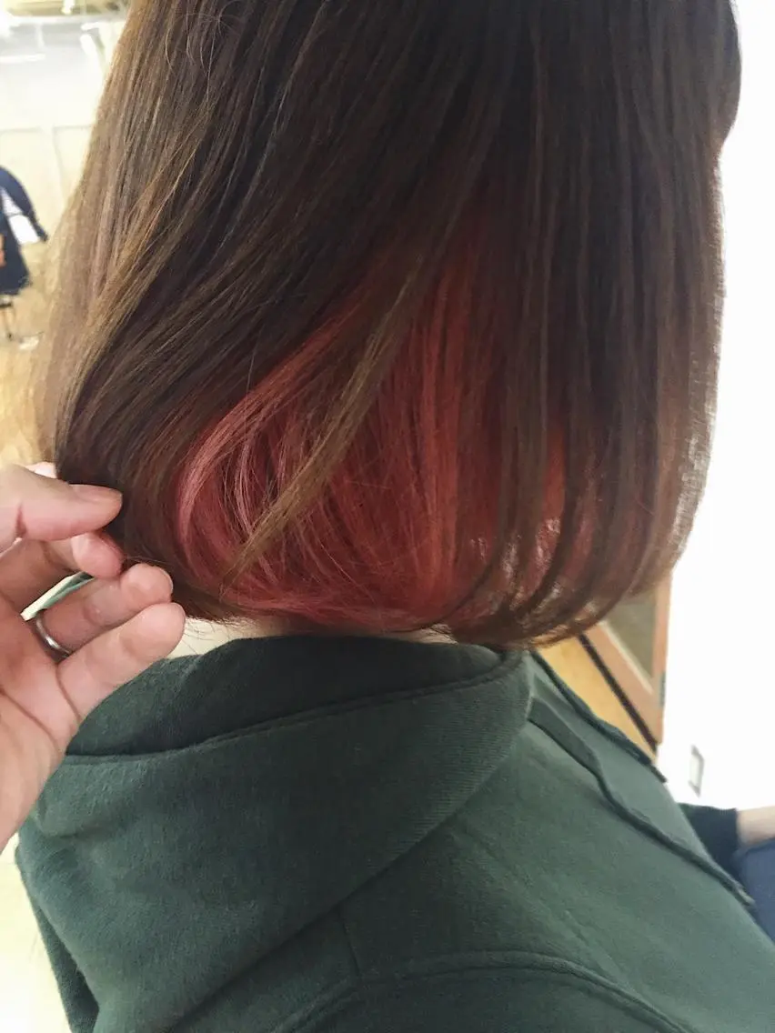 ショート カラー インナーカラー ハットリ /北習志野のヘアスタイル