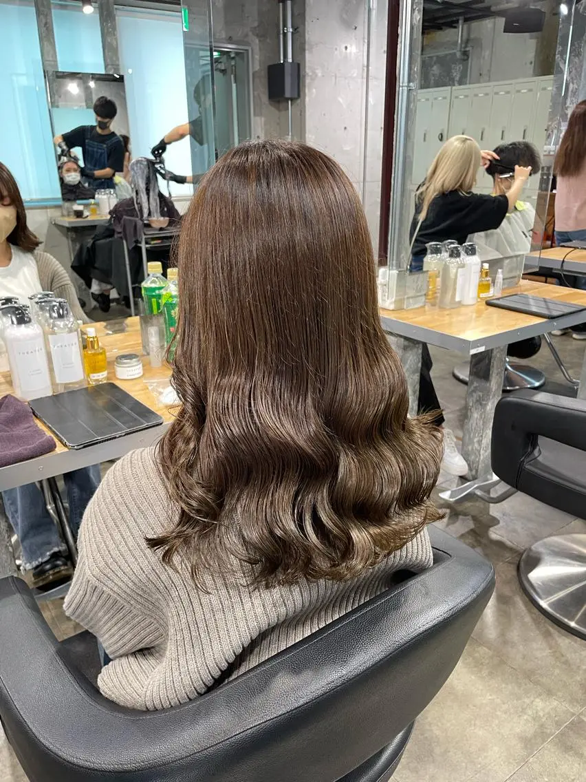 ロング カラー カット ヘアカラー トリートメント ヘアセット 赤み消しカラー 🍀JUNKIのヘアスタイル