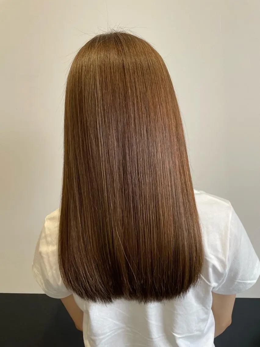 ミディアム カラー トリートメント 🖤JIN🖤久留米 ハイトーン 髪質改善のヘアスタイル