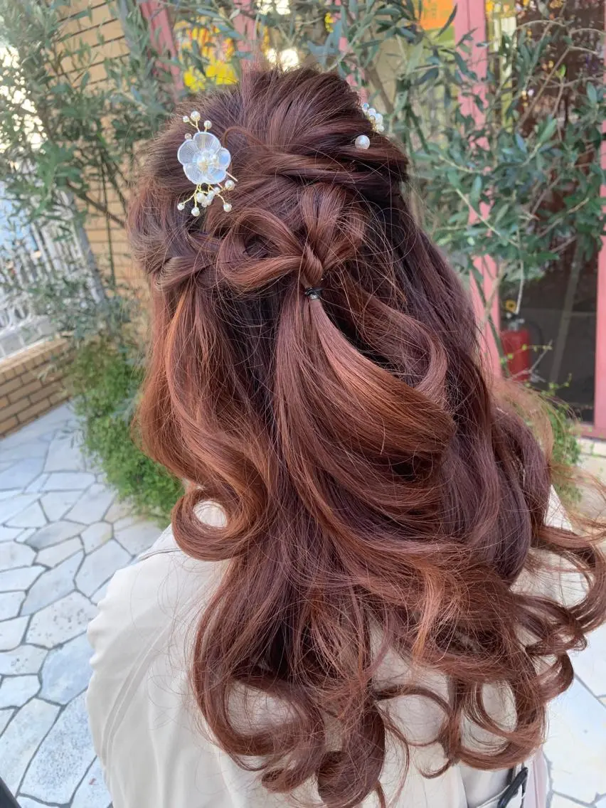 セミロング ヘアアレンジ 今村 愛美のヘアスタイル