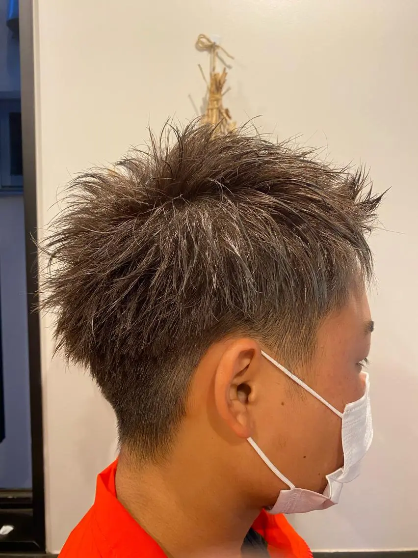 ショート カラー パーマ ヘアアレンジ メンズ メンズパーマの巨匠 鈴木純のヘアスタイル
