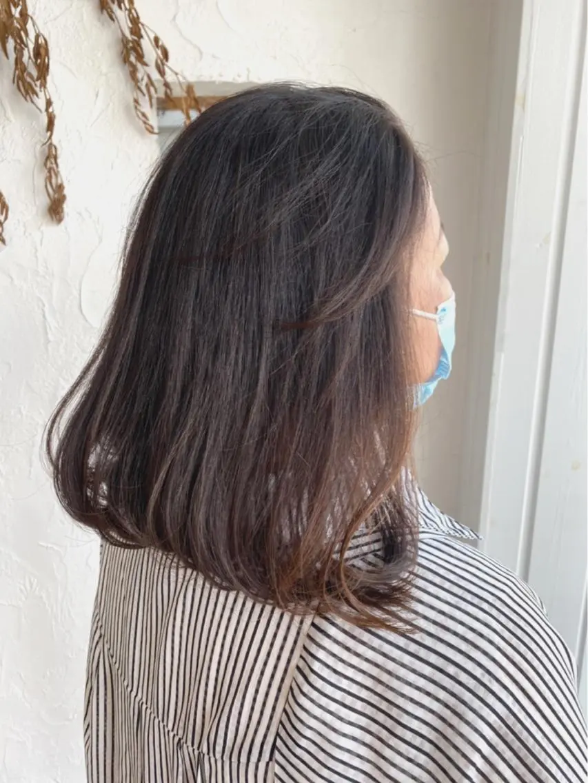 ミディアム カラー パーマ ヘアアレンジ メンズ キッズ ネイル 豊橋美容院 ソンリエのヘアスタイル