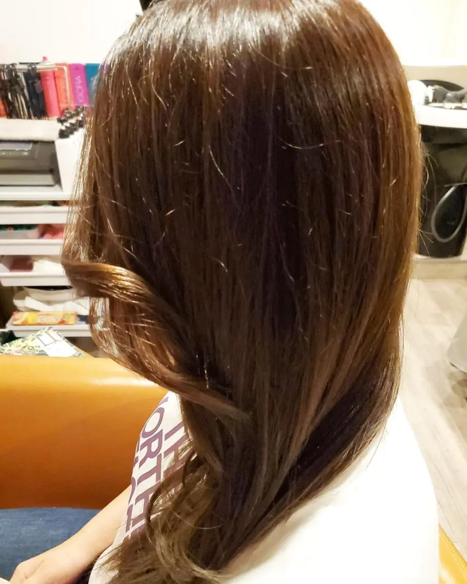 ロング カラー アディクシーカラー イルミナカラー 外国人風カラー トリートメント ヘアカラー トリートメント spa hair ark 富井直美のヘアスタイル