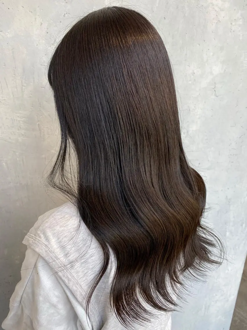 ロング カラー ヘアアレンジ 韓国風ヘア レイヤーカット 【レイヤー×縮毛】 RYOのヘアスタイル