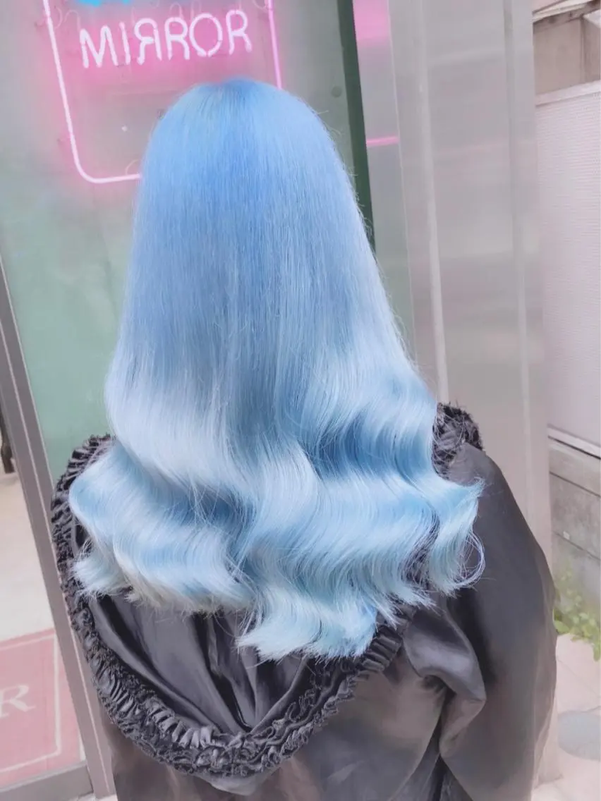 セミロング カラー パーマ ヘアアレンジ メンズ キッズ ネイル マツエク・マツパ アイブロウ 眉カラー 🎀ハイトーンNo .1🩵NaGiSaのヘアスタイル