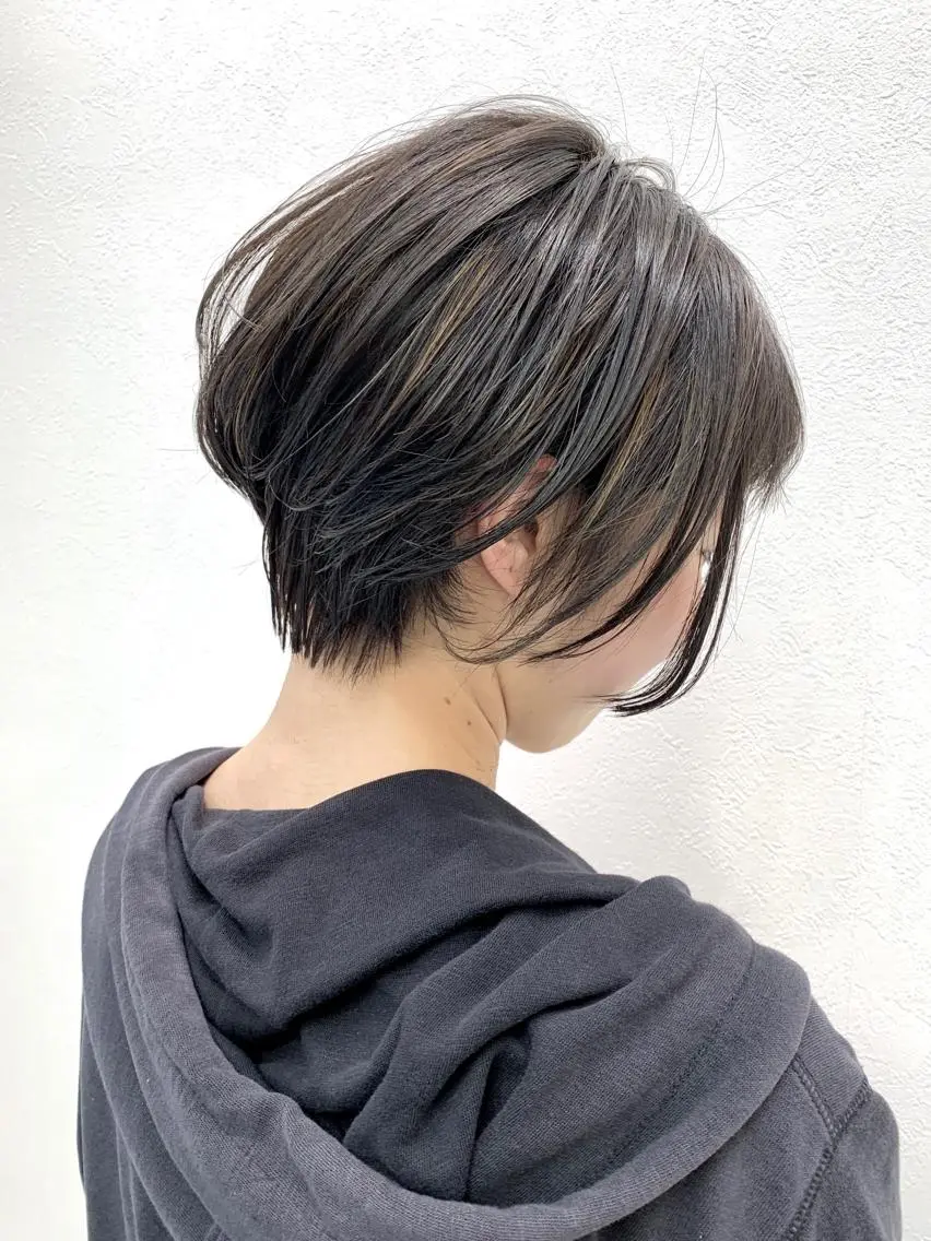 ショート カラー カット ヘアカラー トリートメント 酸性ストレート/ブリ ーチなし/中村 匠のヘアスタイル
