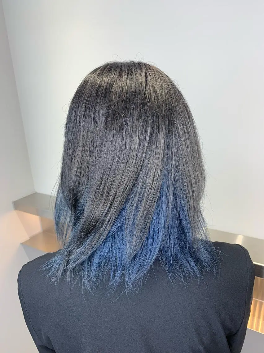 セミロング カラー 【Gluck】高橋 大治のヘアスタイル