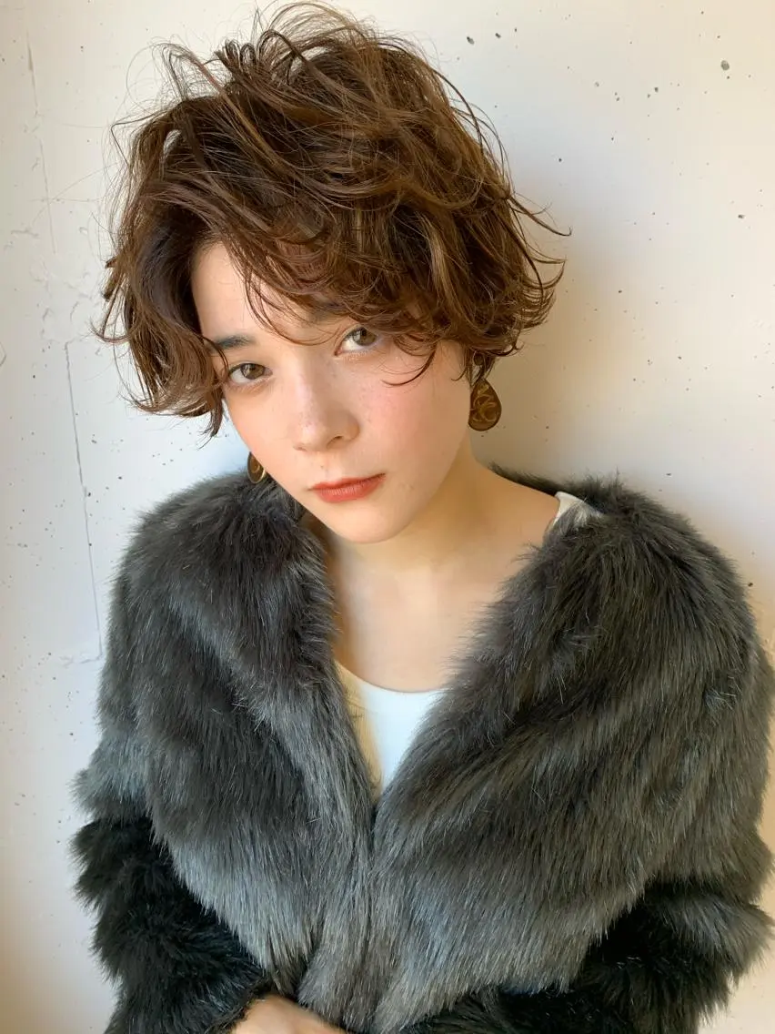 ショート パーマ タカハシ ショウタのヘアスタイル