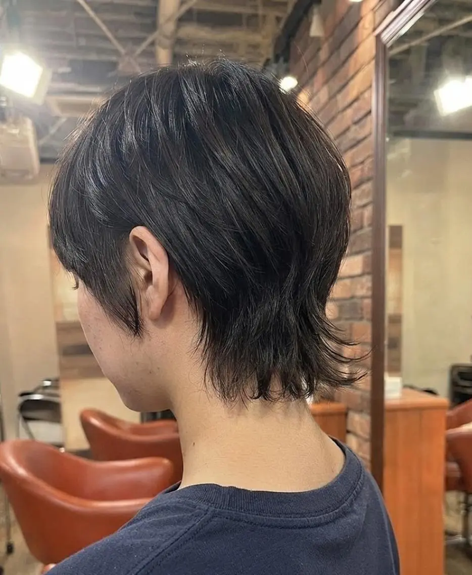 ショート くびれヘア ショートヘア 外ハネヘア ウルフカット カット トリートメント flencia 丸 和博|カットのヘアスタイル