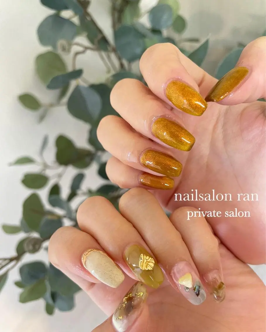 ネイル ニュアンスネイル nailsalon ranのネイルデザイン