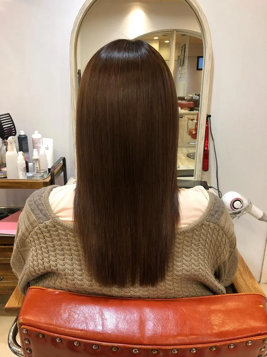 ロング 髪質改善 トリートメント ＼脱・うねり& 広がり／gite菊のヘアスタイル