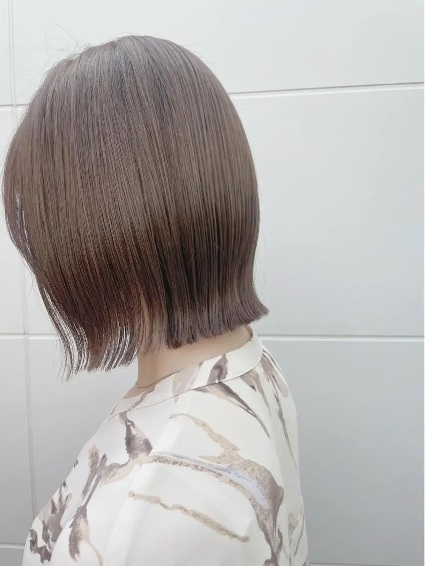 ミディアム カット ヘアカラー トリートメント 藤本 静香のヘアスタイル