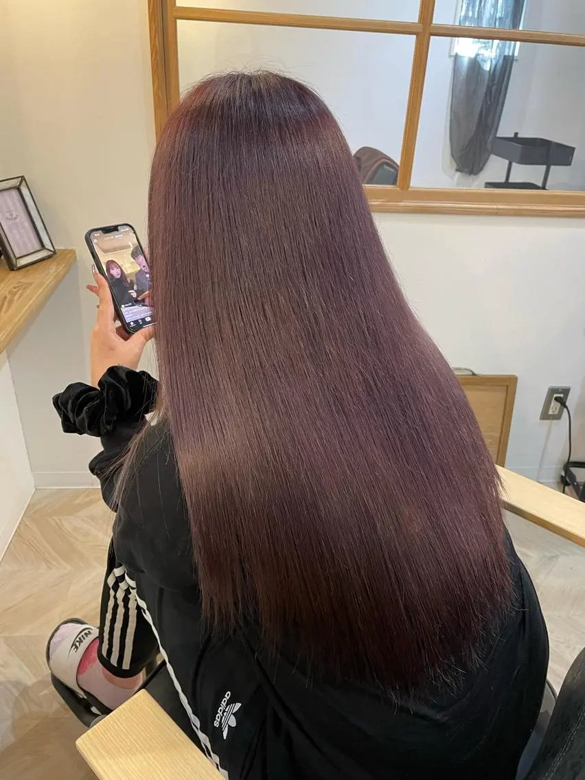 カラー ベージュカラー ラベンダーカラー Matsubara asuka  ☪︎のヘアスタイル