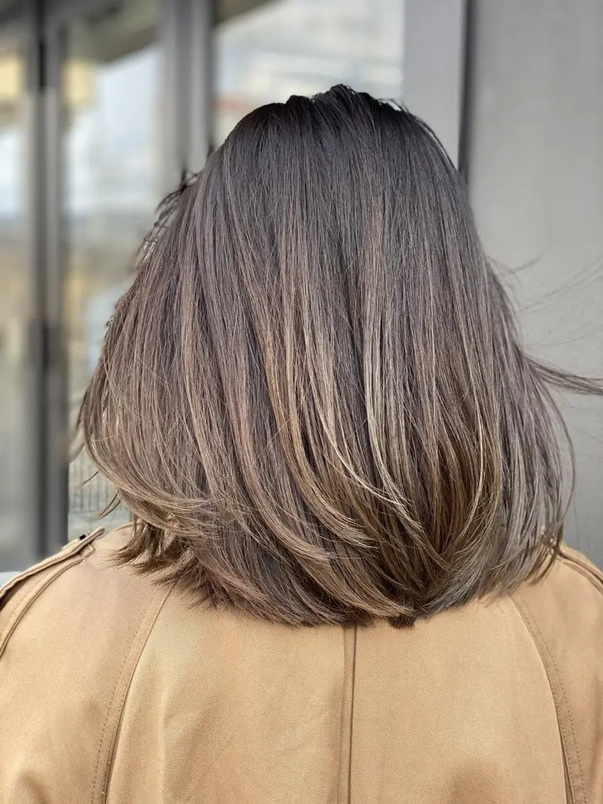 ミディアム 似合わせ透明感カラー 宇治　ヤマノのヘアスタイル