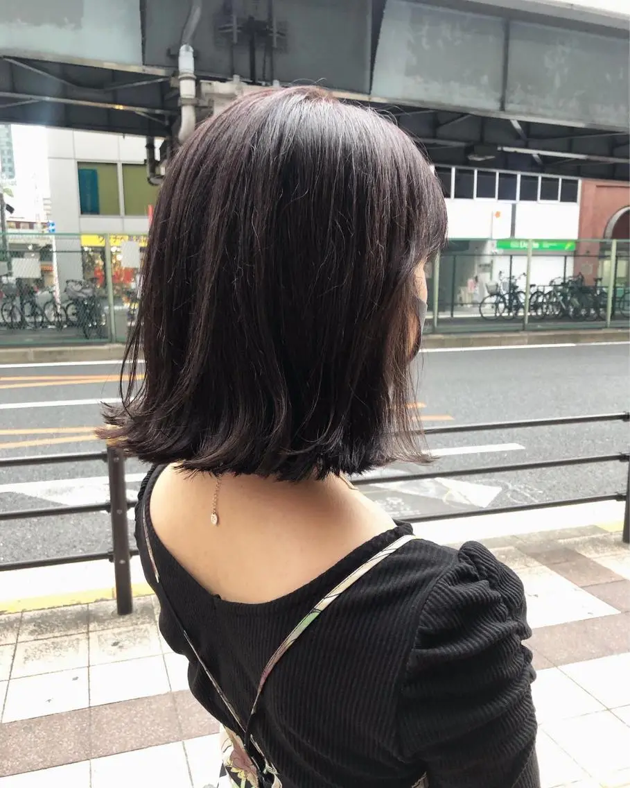 ミディアム カラー ヘアアレンジ グレージュ ラベンダーカラー ラベンダーグレージュ ラベンダーグレー タッセルカット カット ヘアカラー トリートメント 酸性縮毛矯正🧴韓国 レイヤー/髪質改善のヘアスタイル