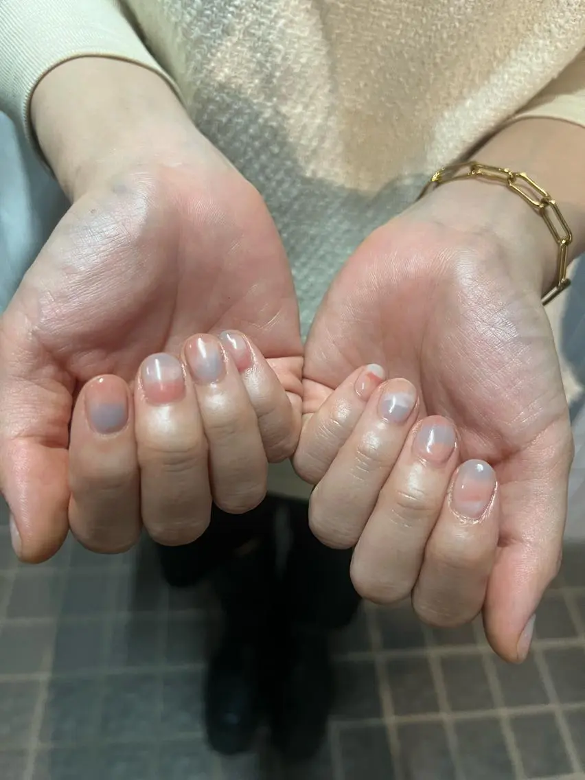 ヘアアレンジ ネイル ボーダー ヘアメイクネイリスト hidemi中目黒のヘアスタイル