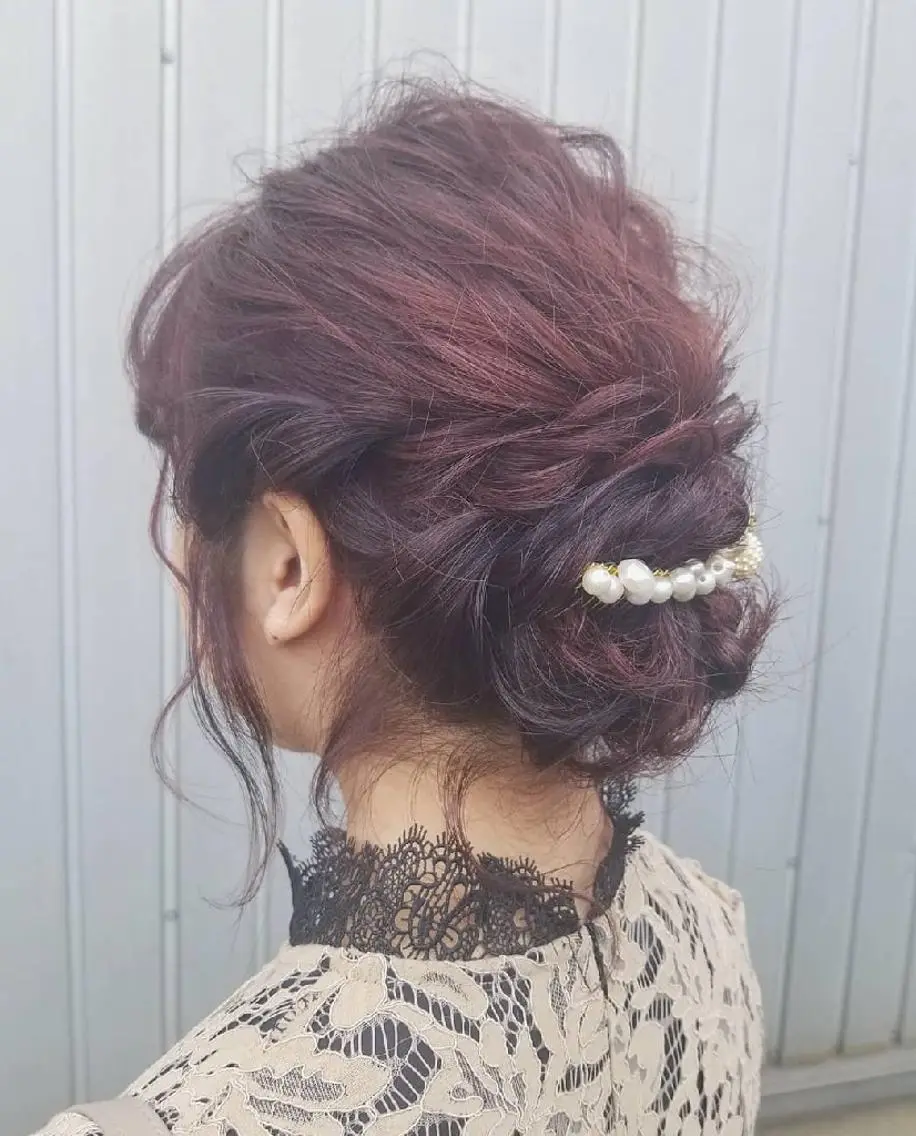 セミロング ヘアアレンジ 関口 友菜のヘアスタイル