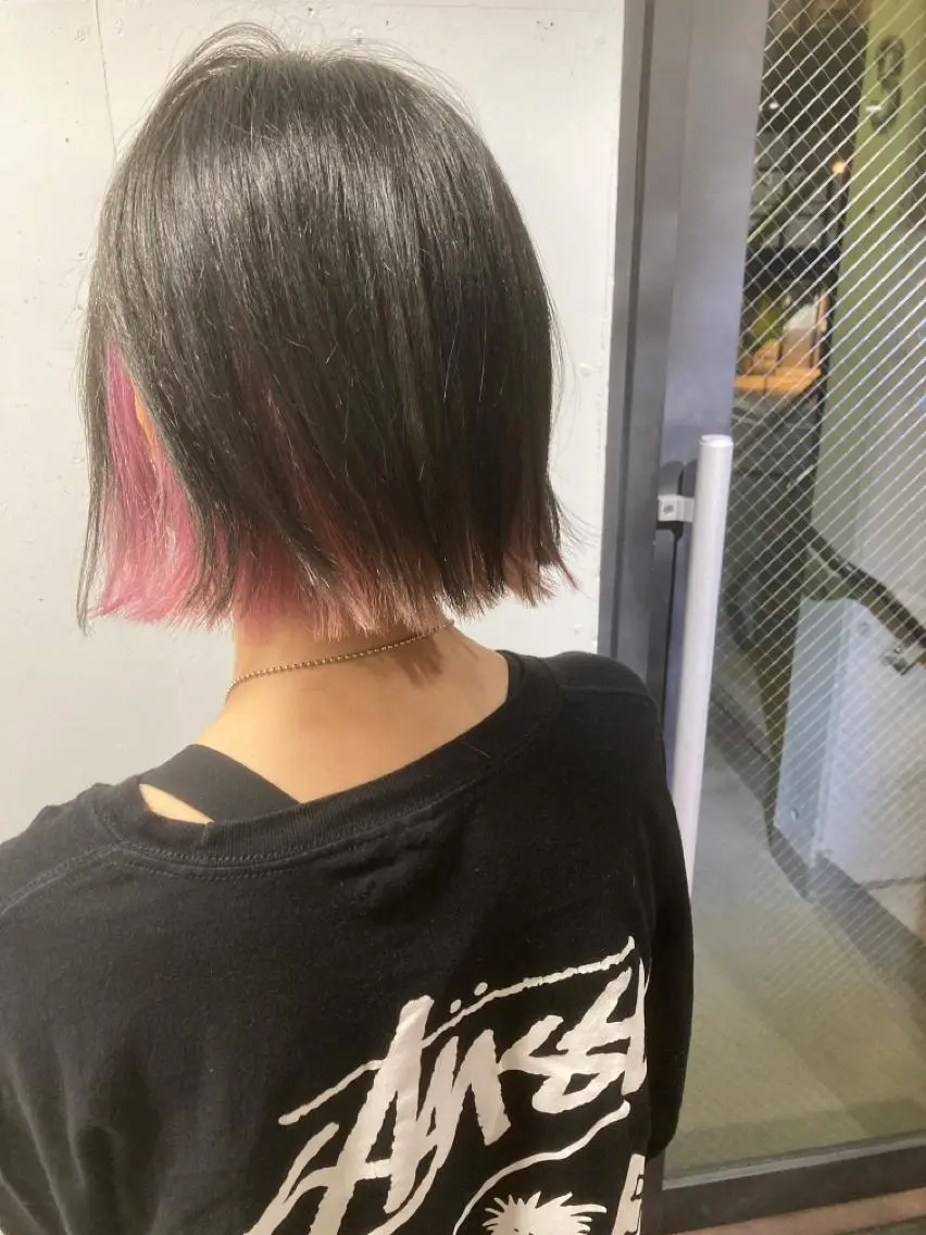 ショート ハイライト レイヤーカット ヘアカラー トリートメント 新井 広樹のヘアスタイル