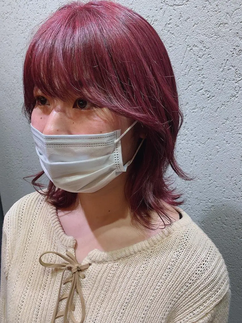 ミディアム 水田 希のヘアスタイル