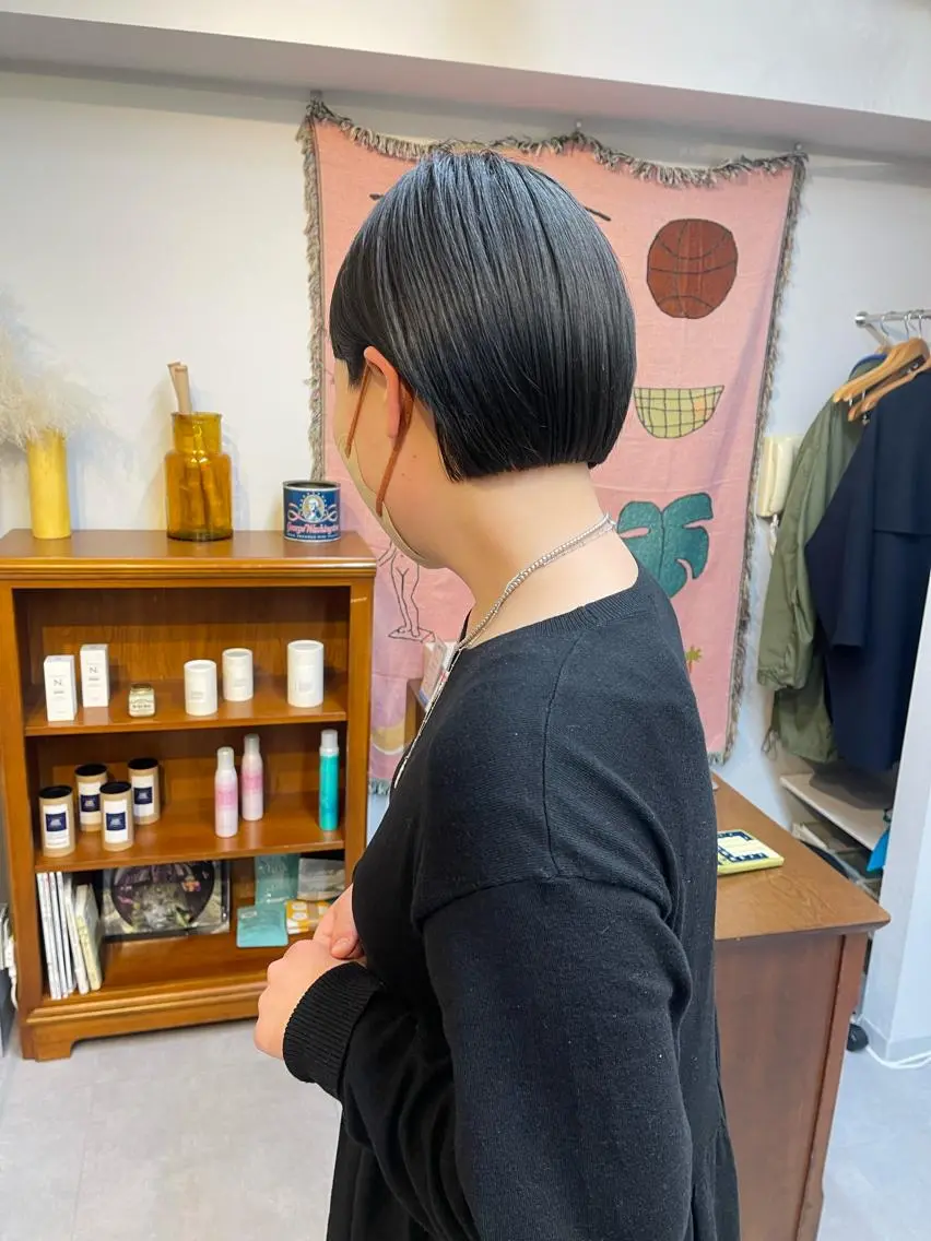 ショート ボブ カット 縮毛矯正 トリートメント ヘアセット 丁寧なカウンセリング 🌿KENTA🌿のヘアスタイル