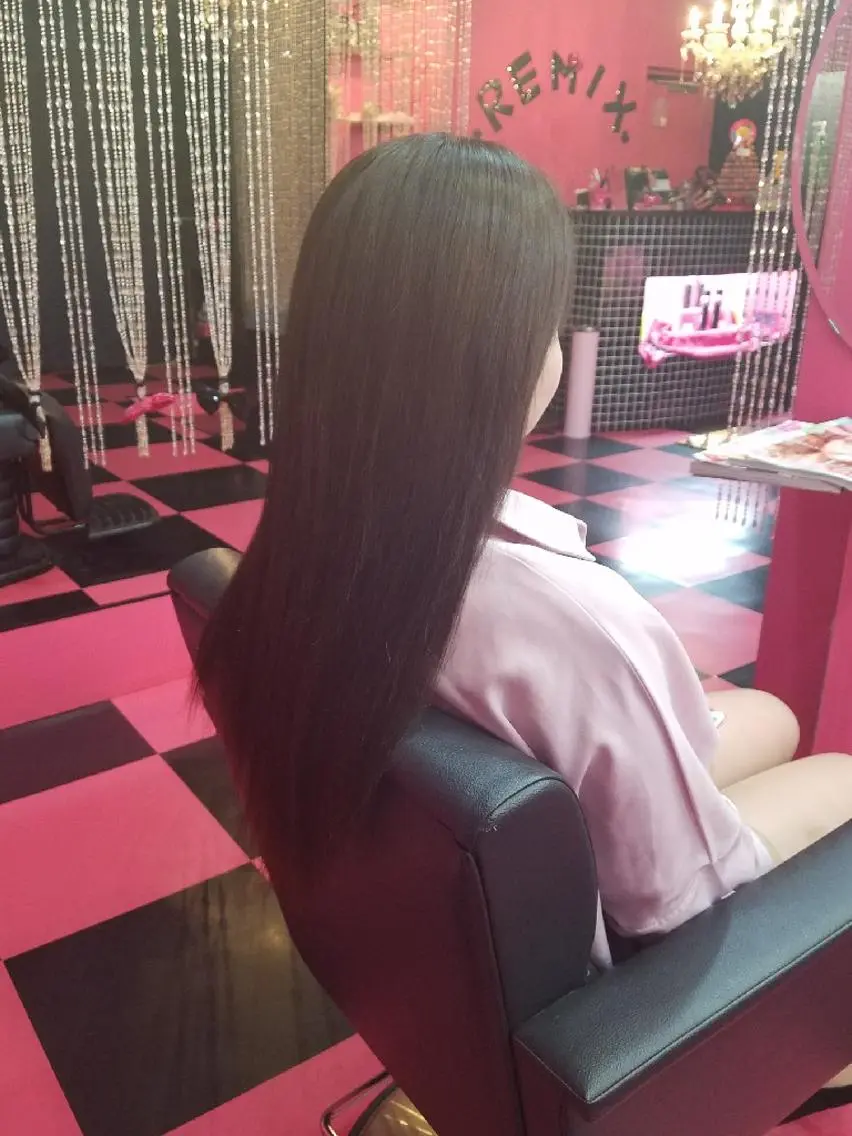 ロング カラー 編み込みエクステ シールエクステ エクステ REMIX　by　  Love　hairのヘアスタイル