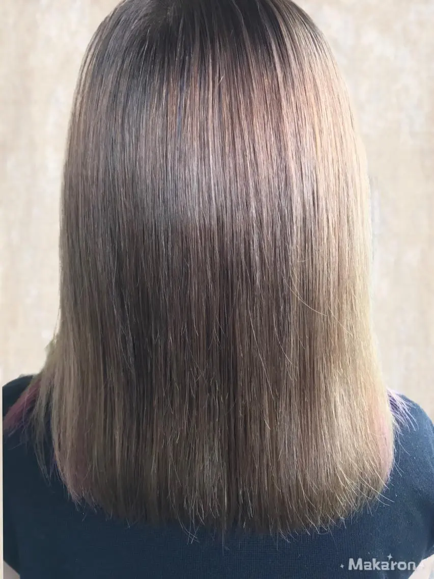 ミディアム 縮毛矯正 トリートメント 縮毛矯正 トリートメント hair works raptureのヘアスタイル