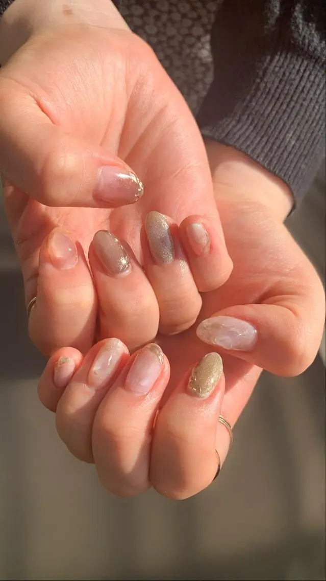 ネイル ニュアンスネイル nail* runa🌻のネイルデザイン