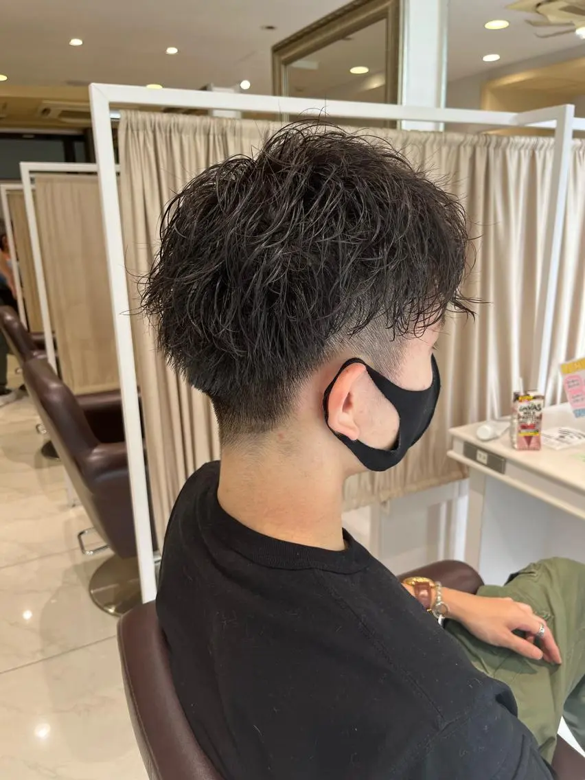 パーマ メンズ カット パーマ 🍊オオノ リホ🍑のヘアスタイル