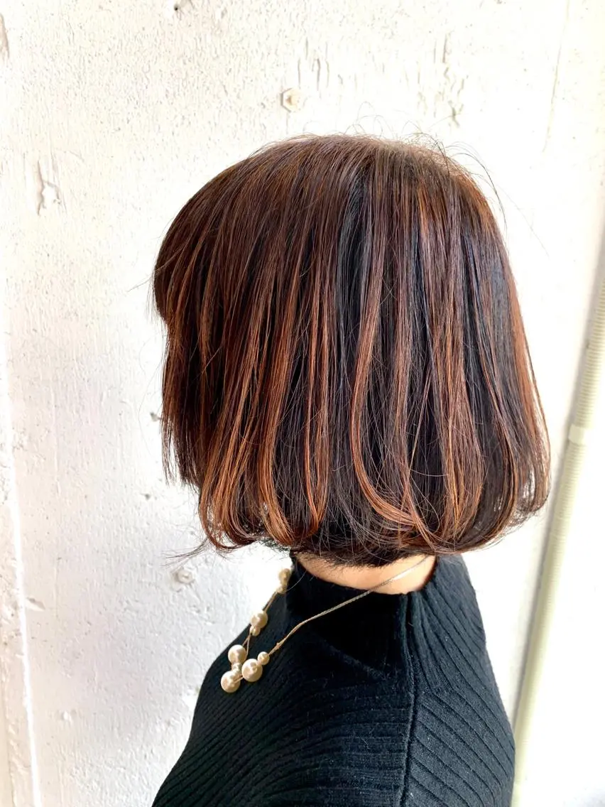 ショート カラー ハイライトカラー ハイライト カット ヘアカラー 💛丁寧さNo.🥇 🧸片山智裕💛のヘアスタイル