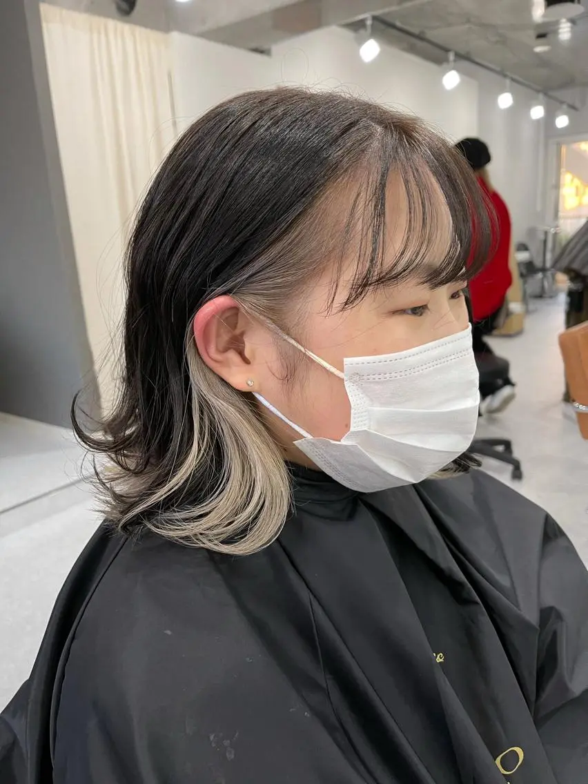 ミディアム バレイヤージュ特化/ アキラのヘアスタイル