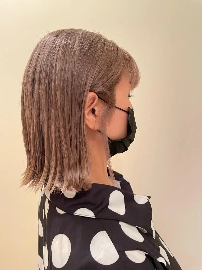 ミディアム 外ハネヘア ボブ ホノカのヘアスタイル