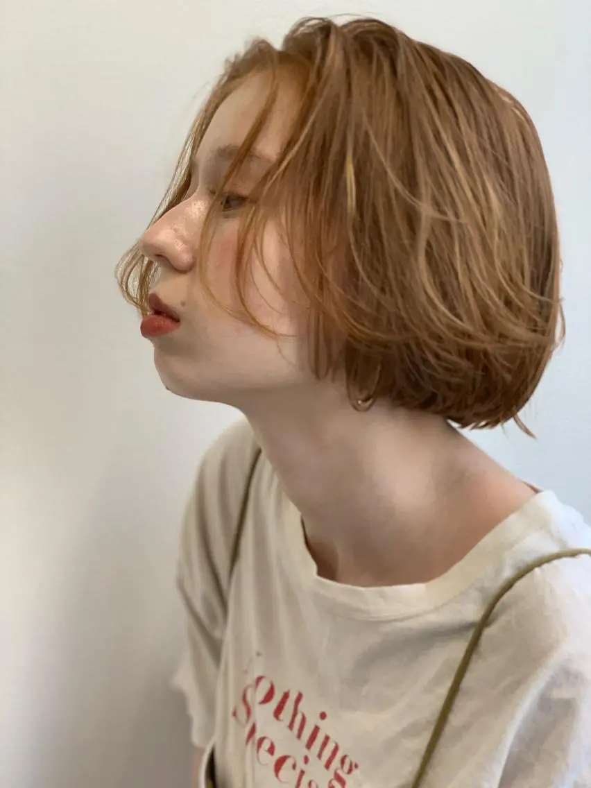 ショート カラー ヘアアレンジ パーマ ダブルカラー グラデーションカラー ハイライトカラー イルミナカラー インナーカラー akari ♡のヘアスタイル