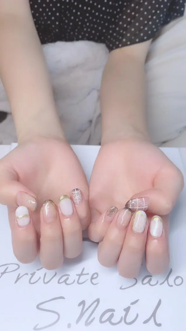 ネイル 西大分S.Nail 𓏲⋆🪸.⋆⸜🫧のネイルデザイン