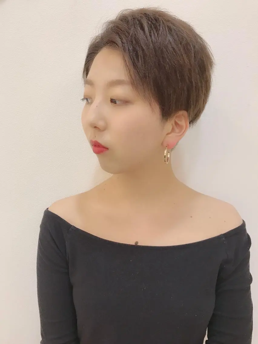 ショート カラー ヘアセット yukari 艶髪ヘアのヘアスタイル