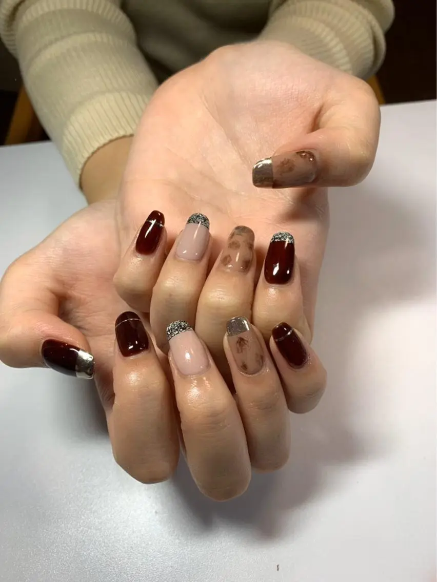 ネイル ミラーネイル 松山 美由紀のネイルデザイン