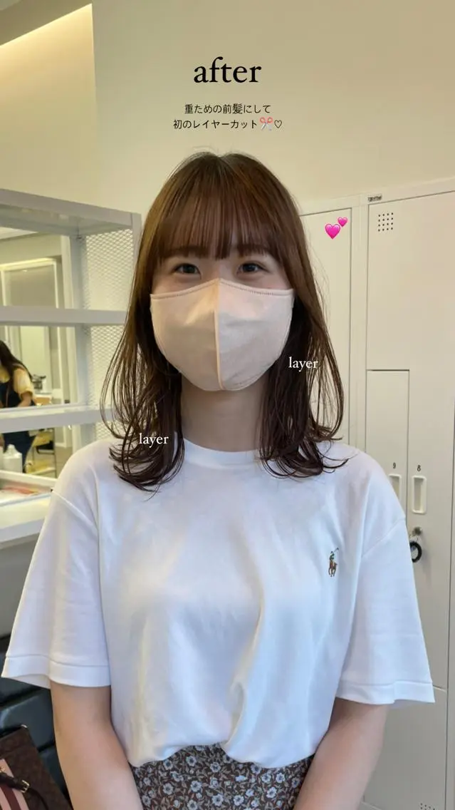 ロング レイヤーカット 立野 莉央のヘアスタイル