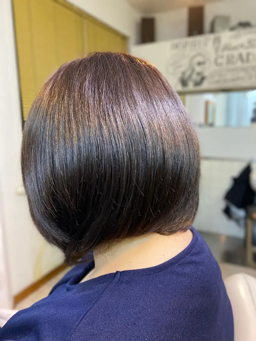 ミディアム カラー CRADLE Takeuchiのヘアスタイル